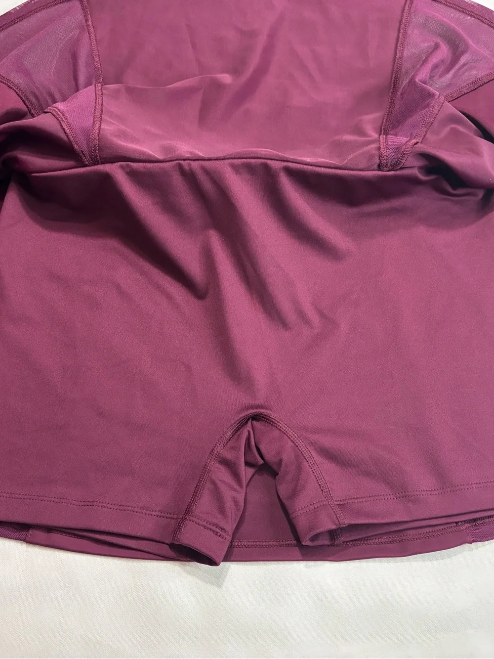 Nike Women's Plum Athletic Skater Skort with White Swoosh Accent
